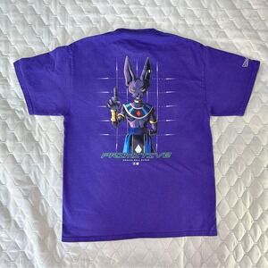 Primitive Dragon Ball collab Super Beerus T-Shirt Mens Medium Purple Graphic Tee